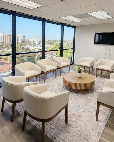 Group psychotherapy room at Turnwell Mental Health